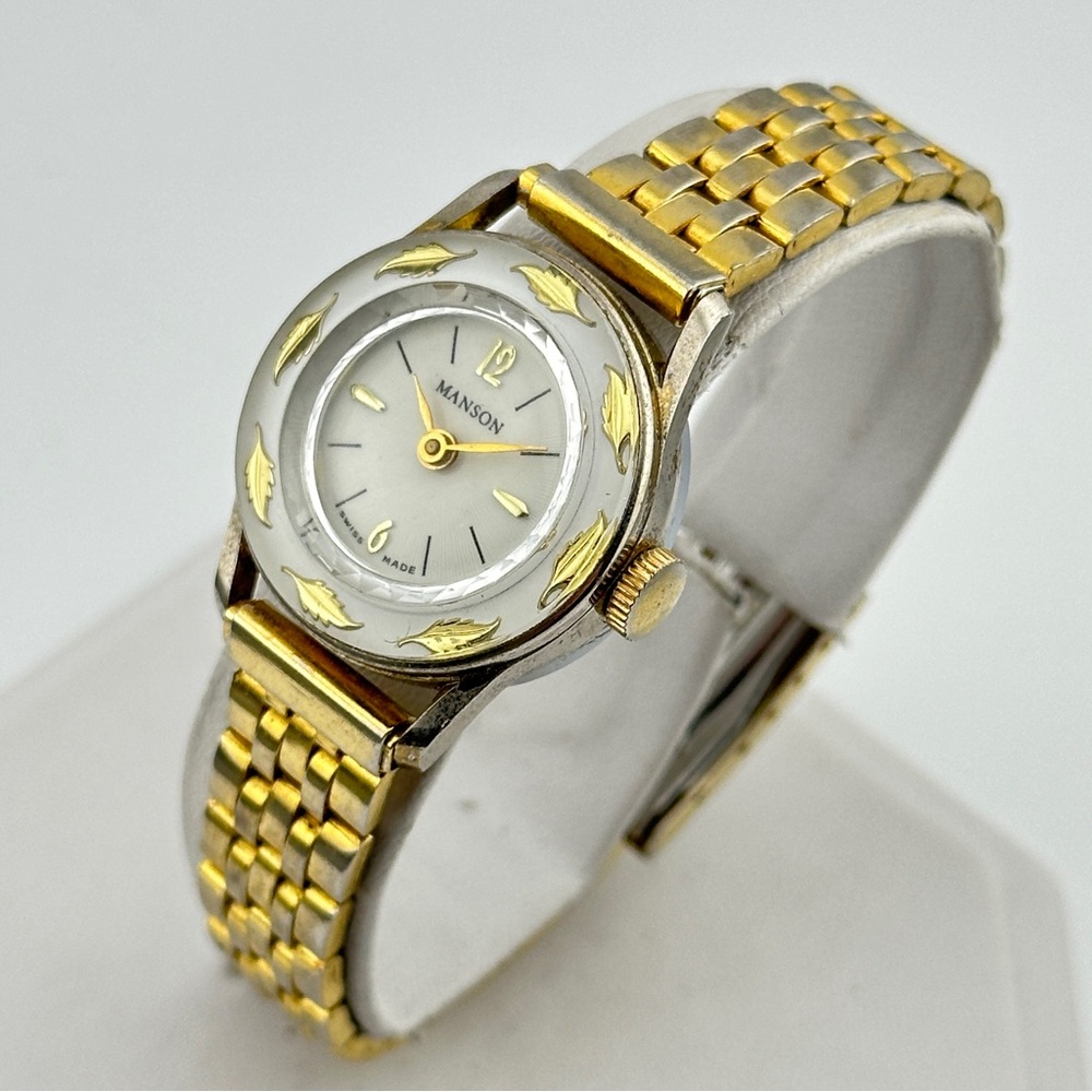 Vintage Manson Gold tone Manual Wind Ladies 25.5mm Watch c. 1960’s